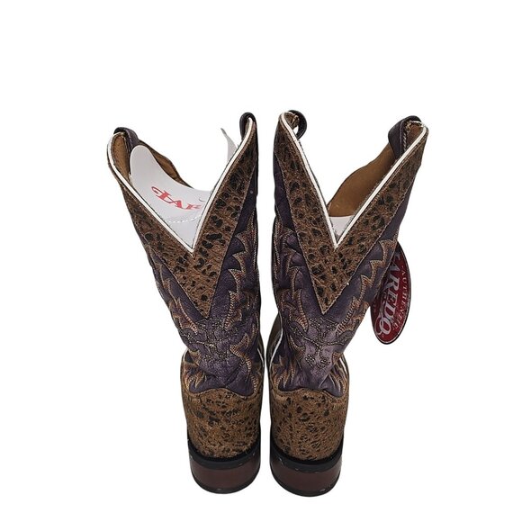 Laredo Men's Square Toe Cowboy Western Boot 7826 Brown Size 9D - Picture 3 of 7